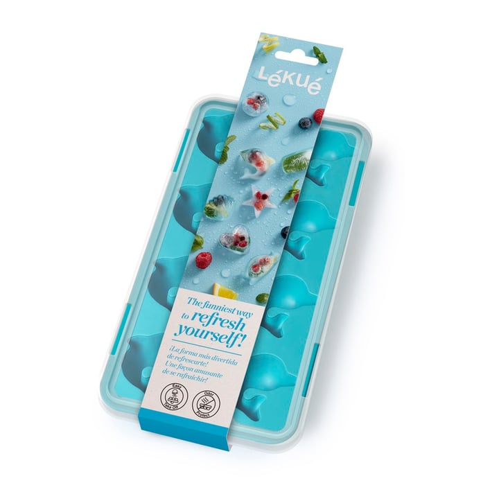 Форма за лед с капак Lekue, делфини