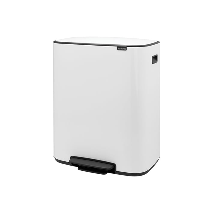 Кош за смет Brabantia Bo Pedal 2x30L, White