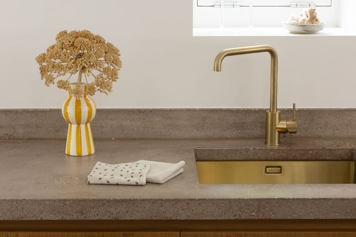 Lavete din microfibră Brabantia SinkSide Soft Beige, 2 bucăți