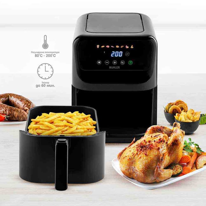 Air fryer Muhler MFX-515, 1500W, LED