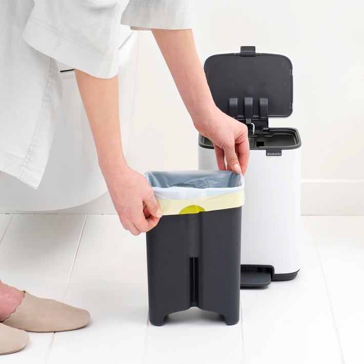 Coș de gunoi Brabantia Bo Pedal 4L, White