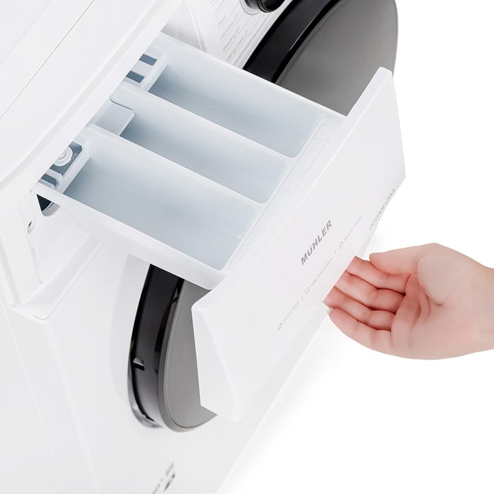Пералня Muhler DDWM812WA, 8kg, 1200rpm, директно задвижване, 5 години