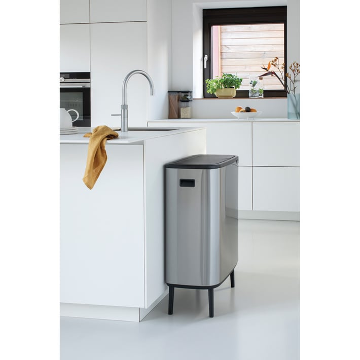 Кош за смет Brabantia Bo Touch Hi 60L, Matt Steel Fingerprint Proof