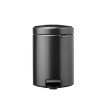 Coș de gunoi cu pedală Brabantia NewIcon 5L, Confident Grey