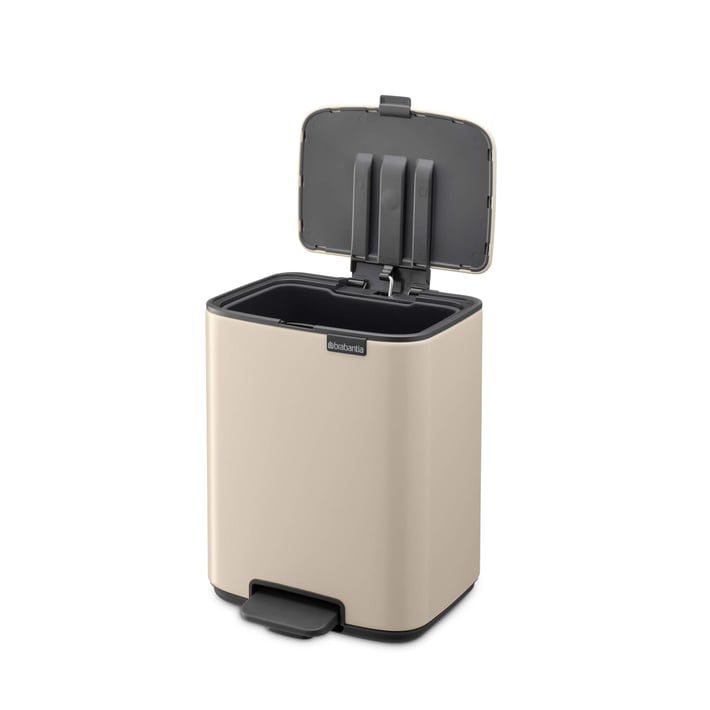 Coș de gunoi Brabantia Bo Pedal 7L, Soft Beige