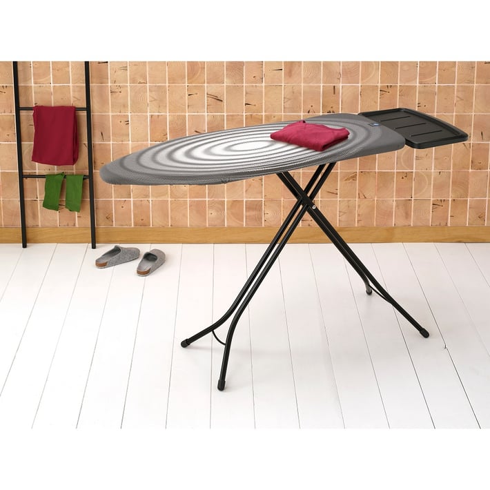 Ironing Board Brabantia C 124x45cm, Solid Steam Unit Holder, Titan Oval