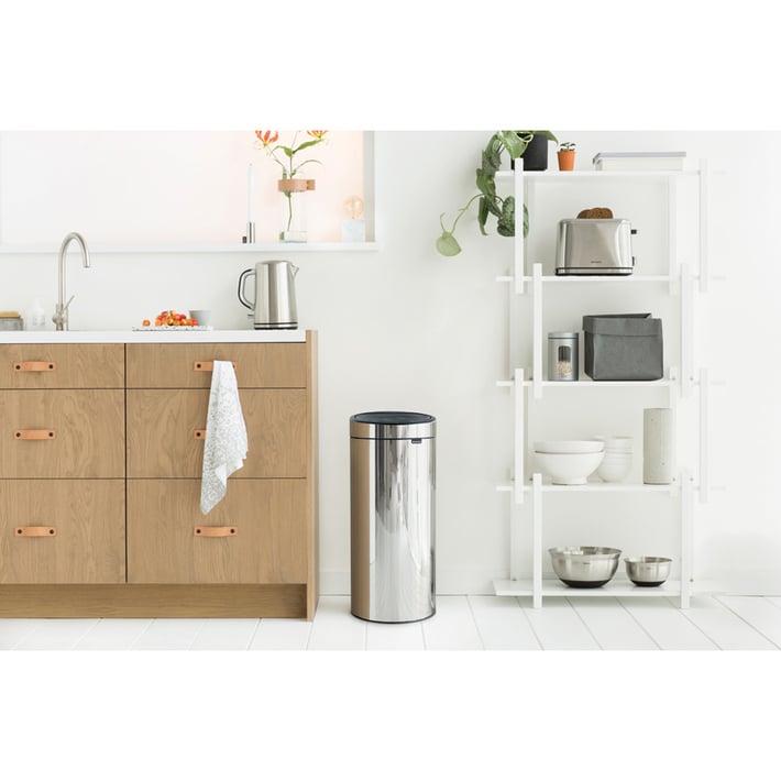 Кош за смет Brabantia Touch Bin New 30L, Brilliant Steel