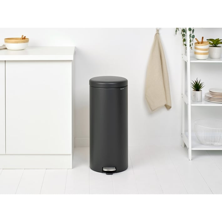 Кош за смет с педал Brabantia NewIcon 30L, Mineral Infinite Grey