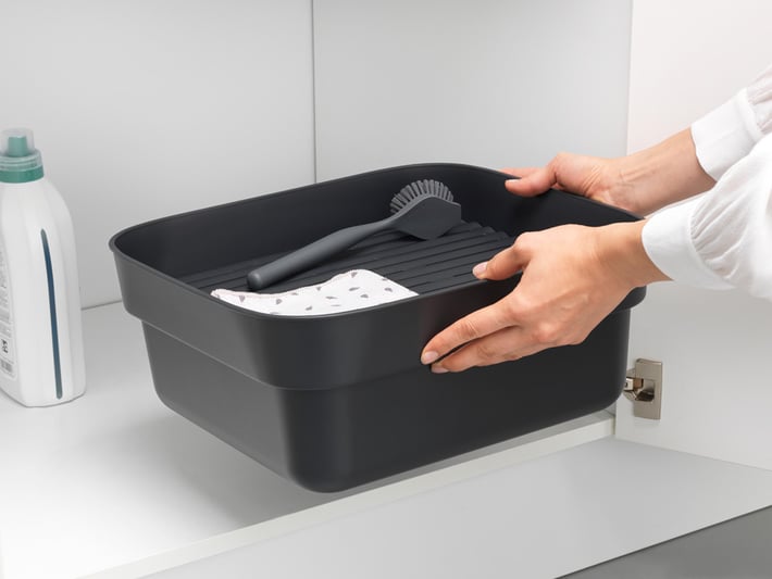 Купа за миене и отцеждане Brabantia, Dark Grey