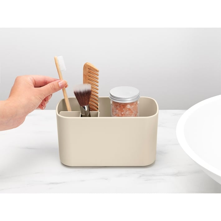 Кутия за аксесоари за баня Brabantia ReNew Soft Beige