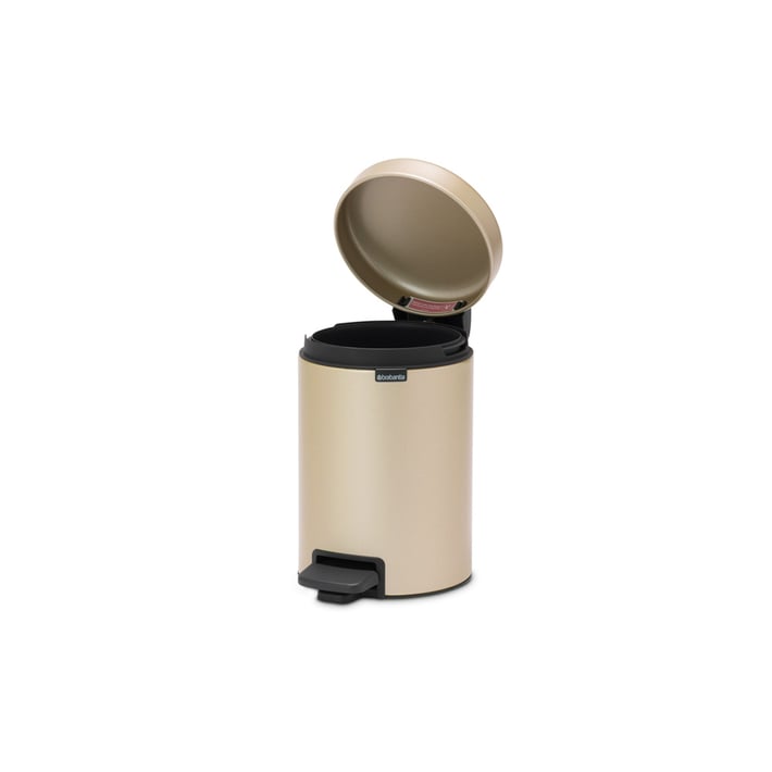 Кош за смет с педал Brabantia NewIcon 3L, Metallic Gold