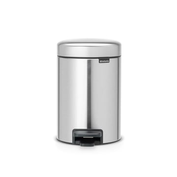 Coș de gunoi cu pedală Brabantia NewIcon 3L, Matt Steel, Fingerprint proof
