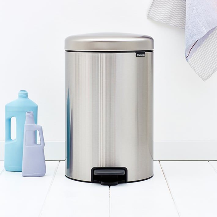 Кош за смет с педал Brabantia NewIcon 20L, Matt Steel Fingerprint Proof