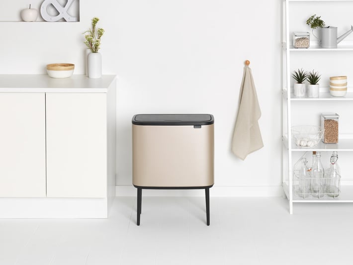 Кош за смет Brabantia Bo Touch 11+23L, Metallic Gold
