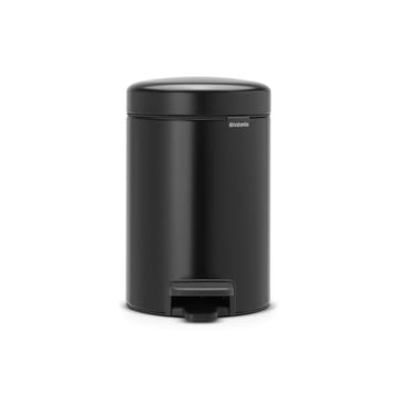 Coș de gunoi cu pedală Brabantia NewIcon 3L, Matt Black