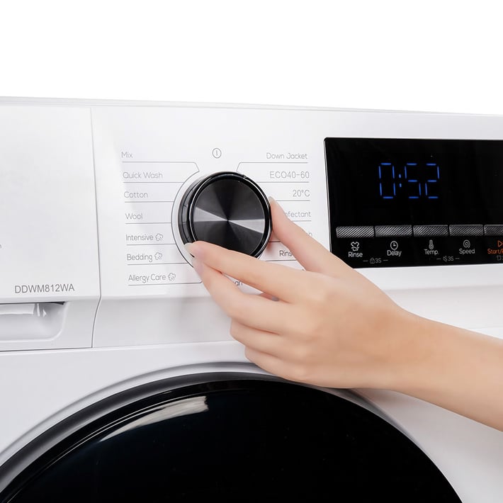 Пералня Muhler DDWM812WA, 8kg, 1200rpm, директно задвижване, 5 години