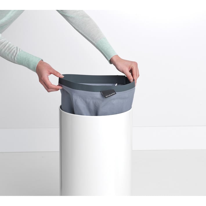 Кош за пране Brabantia 35L, White, корков капак