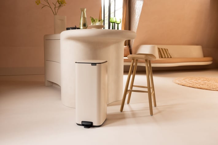 Coș de gunoi Brabantia Bo Pedal 30L, Soft Beige