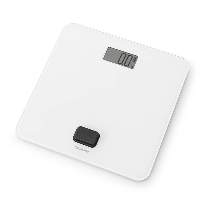 Дигитална везна за баня Brabantia ReNew White, работа без батерии