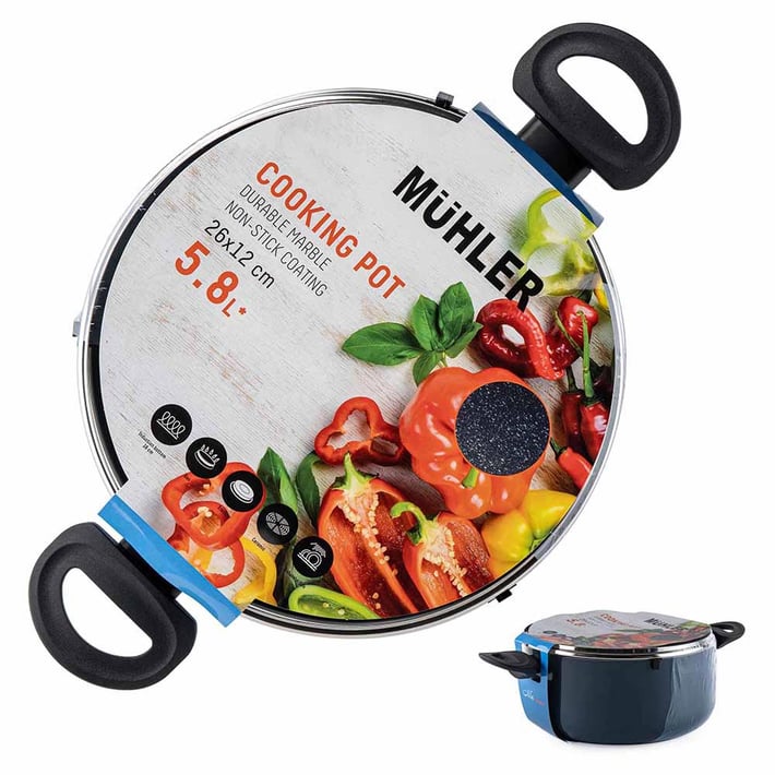 Тенджера Muhler Nia MR-2644 26x12cm, 5.8L.