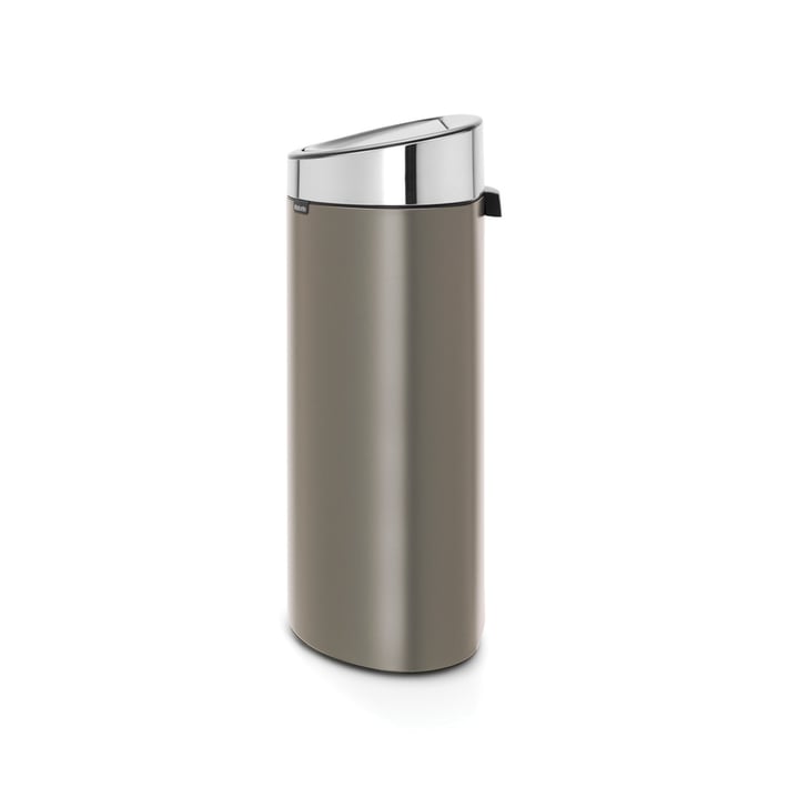 Кош за смет Brabantia Touch Bin New 40L, Platinum, капак металик