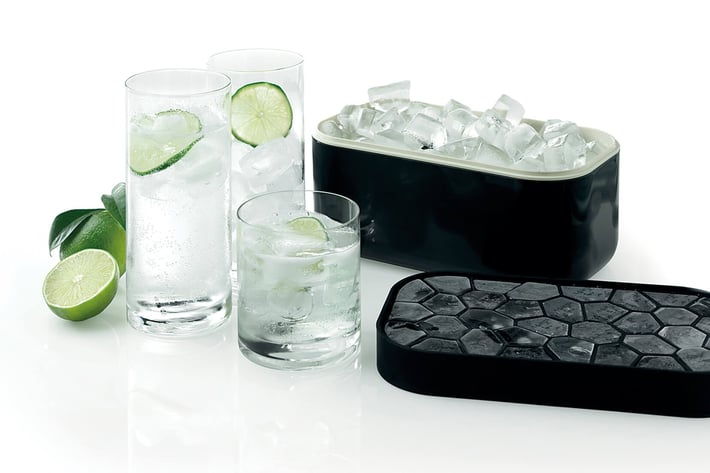 Кутия за приготвяне и съхраняване на лед Lekue Black