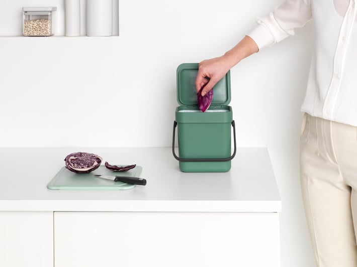 Кош за смет за разделно събиране Brabantia Sort&Go 3L, Fir Green