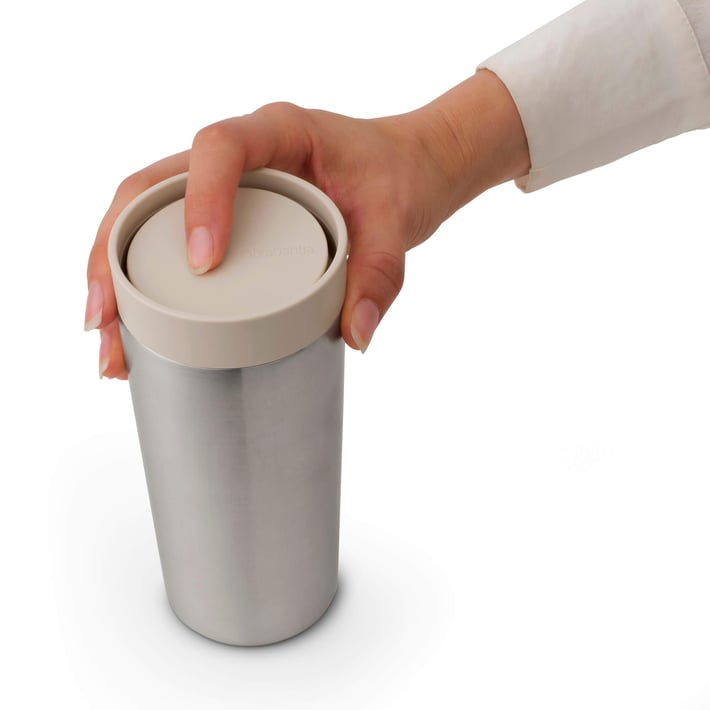 Insulated Cup Brabantia Make & Take 0.36L, Soft Beige, Medium