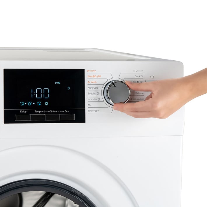 Пералня със сушилня Muhler IWD10714WAE, клас А, Steam Wash, инверторна, 10/7kg, 1400rpm