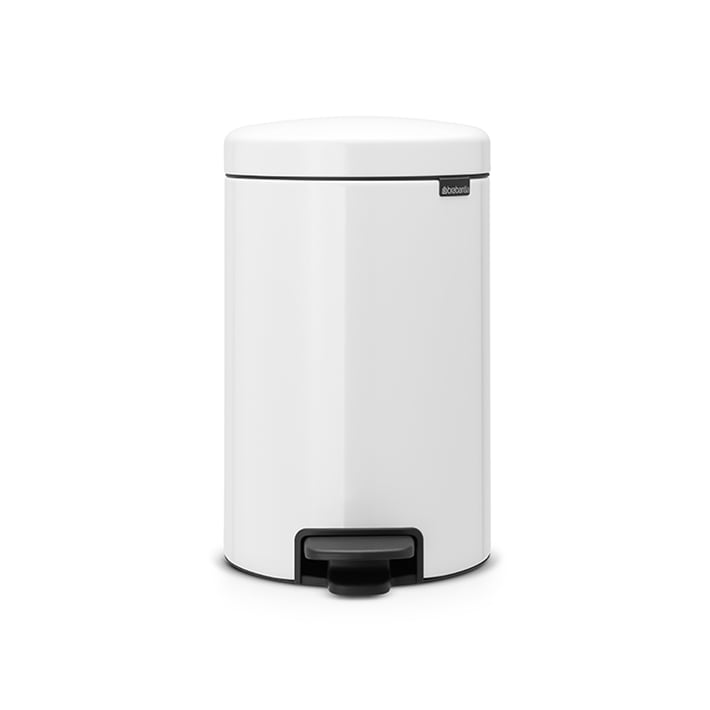 Кош за смет с педал Brabantia NewIcon 12L, White, метална кофа