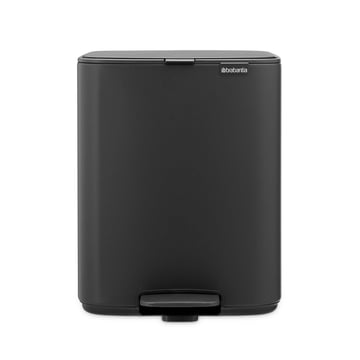 Waste Bin Brabantia Bo Pedal 12L, Mineral Infinite Grey