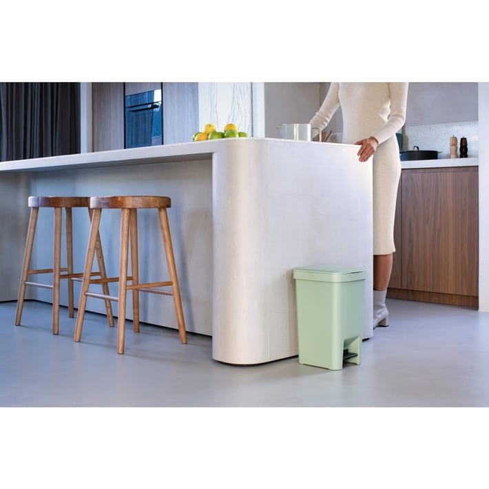 Кош за смет с педал Brabantia StepUp 16L, Jade Green