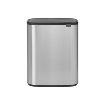 Кош за смет Brabantia Bo Touch 60L, Matt Steel Fingerprint Proof