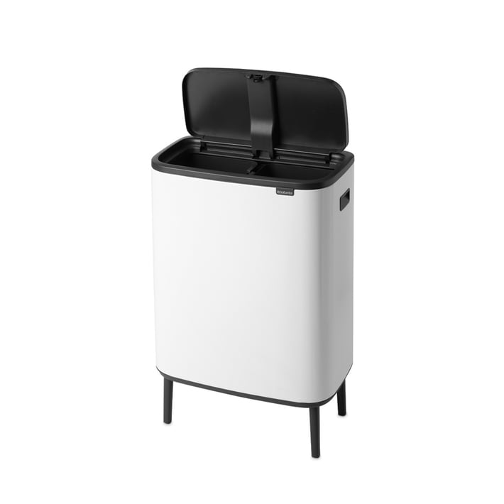 Кош за смет Brabantia Bo Touch Hi 2x30L, White