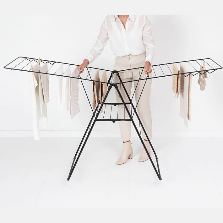 Сушилник за дрехи Brabantia Hangon, 25m, Matt Black