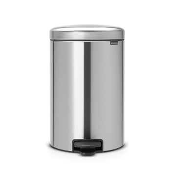 Coș de gunoi cu pedală Brabantia NewIcon 20L, Matt Steel