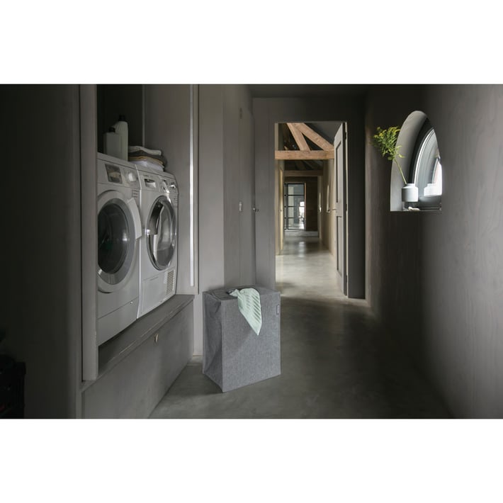 Торба пране Brabantia 55L, Pepper Black, правоъгълна