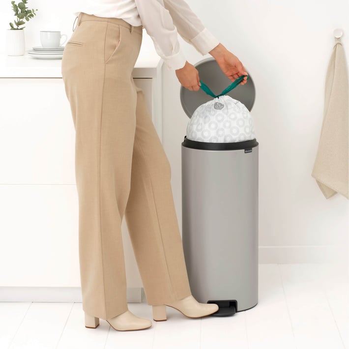 Кош за смет с педал Brabantia NewIcon 30L, Soft Grey