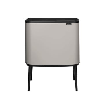 Coș de gunoi Brabantia Bo Touch 11+23L, Soft Grey