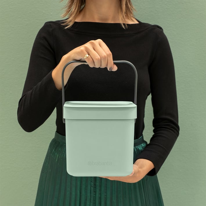 Кош за смет за разделно събиране Brabantia Sort&Go 3L, Jade Green