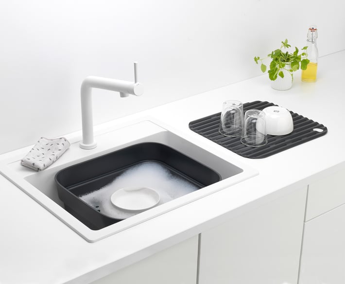 Купа за миене и отцеждане Brabantia, Dark Grey