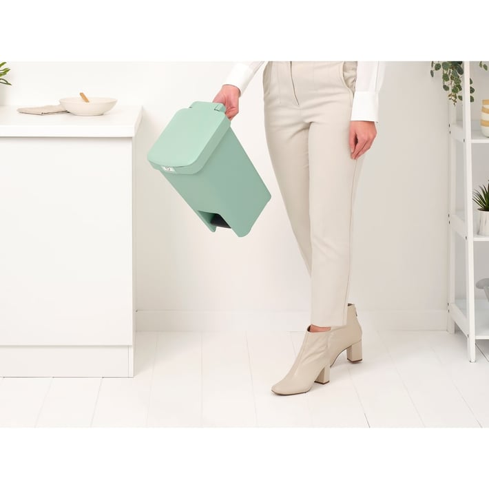 Кош за смет с педал Brabantia StepUp 10L, Jade Green