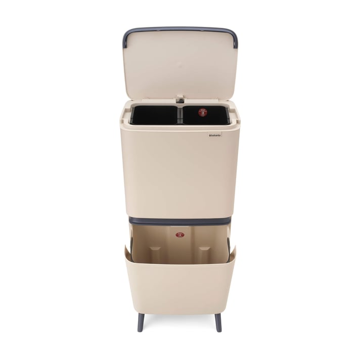 Recycle Bin Brabantia SortUp Hi 20+10+10L, Soft Beige