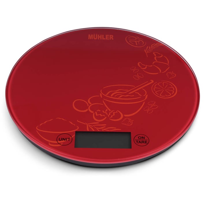 Digital Scale Muhler KSC-2026R, Kitchen, Red