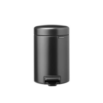 Coș de gunoi cu pedală Brabantia NewIcon 3L, Confident Grey