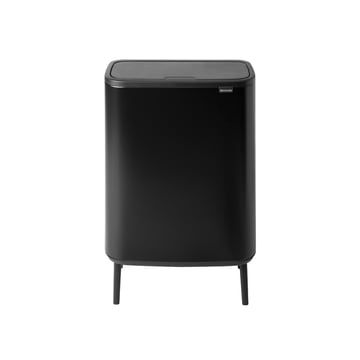 Кош за смет Brabantia Bo Touch Hi 2x30L, Matt Black