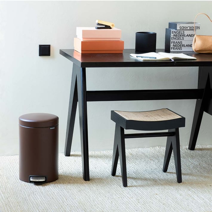 Кош за смет с педал Brabantia NewIcon 12L, Mineral Cosy Brown