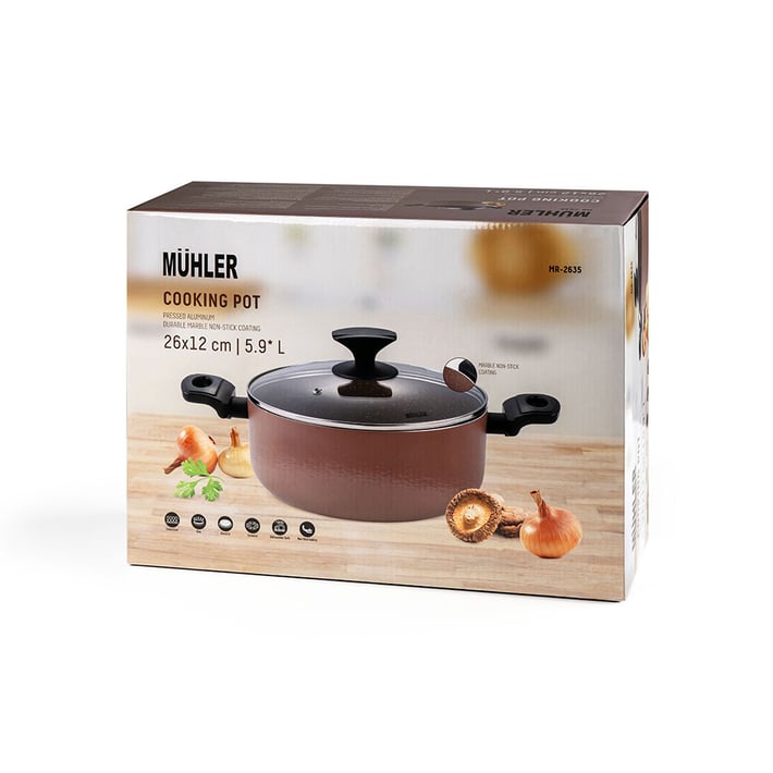 Тенджера Muhler Kikka MR-2635 26x12cm, 5.9L