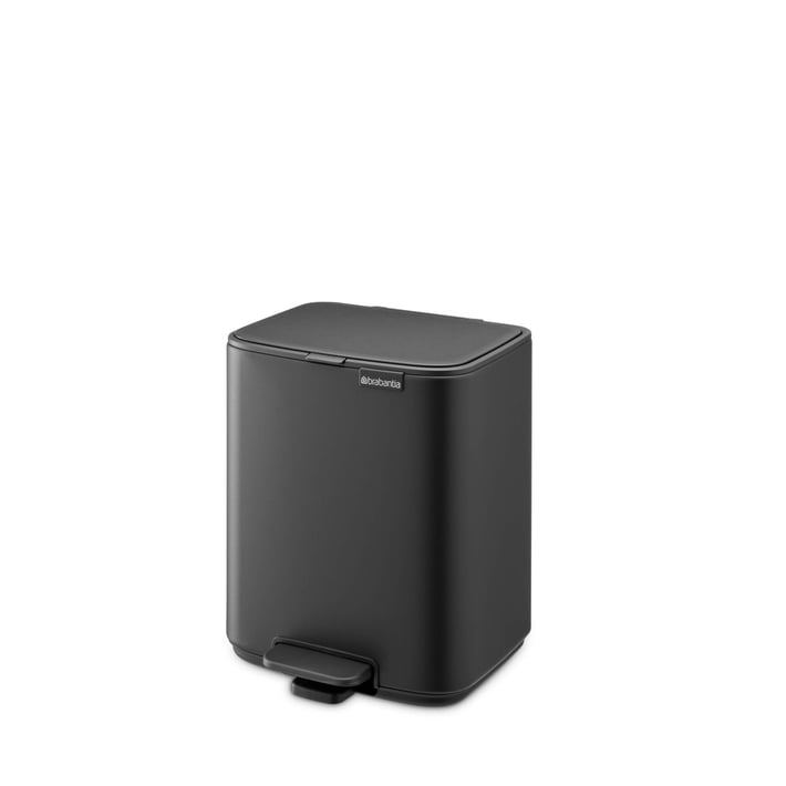 Coș de gunoi Brabantia Bo Pedal 7L, Mineral Infinite Grey