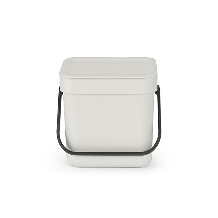 Кош за смет за разделно събиране Brabantia Sort&Go 3L, Light Grey